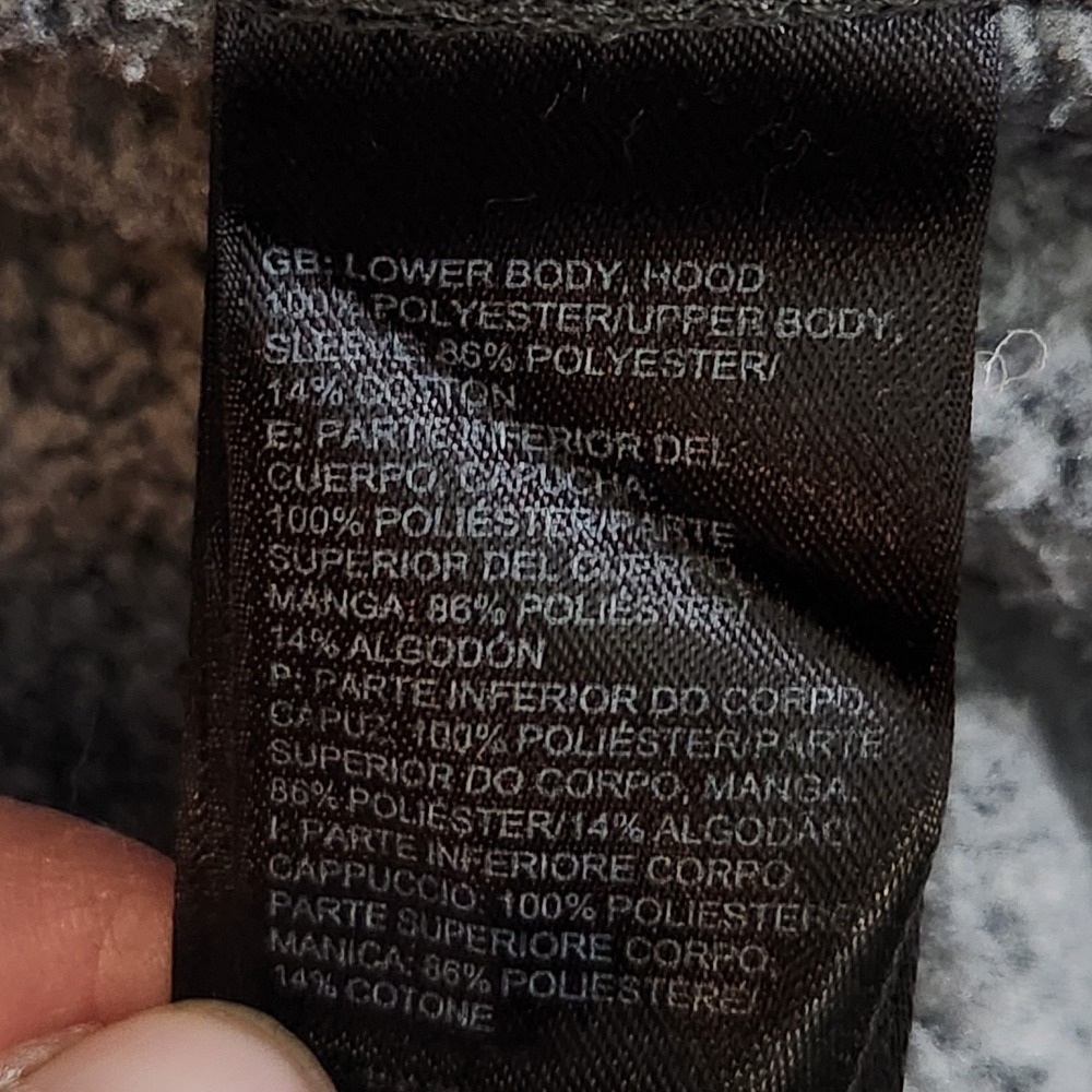 The North Face Indi Insulated Hoodie Jacket Womens Small Heather Gray Full Zip - Picture 5 of 12